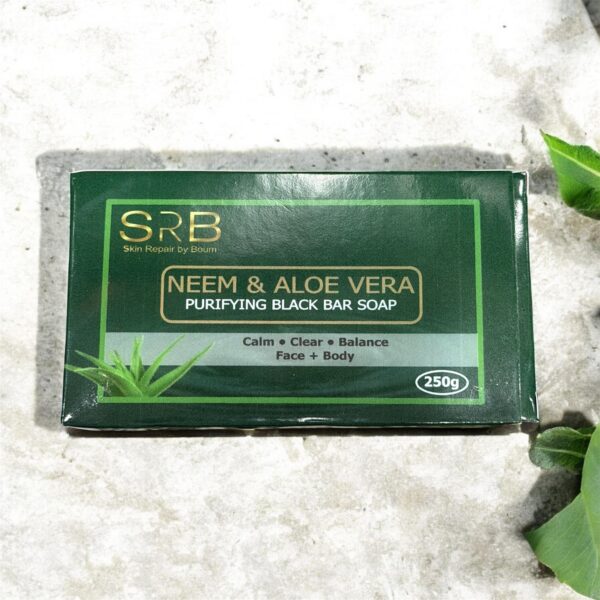 Neem & Aloe Vera Purifying Black Bar Soap